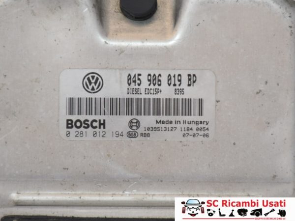 CENTRALINA INIEZIONE 1.4 TDI 70CV VW POLO 2007 045906019BP 0281012194