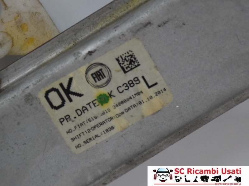 Alzavetro Posteriore Sinistro Sx Fiat New Panda 51983619 - 10481 Alzavetro Posteriore Sinistro Sx Fiat New Panda 51983619 - 10481