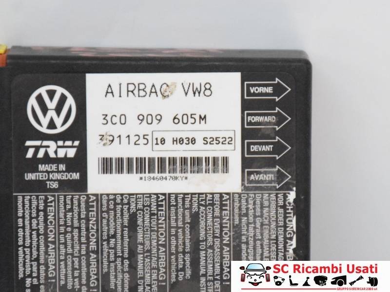 Centralina Airbag Volkswagen Passat 3C0909605 - 00331