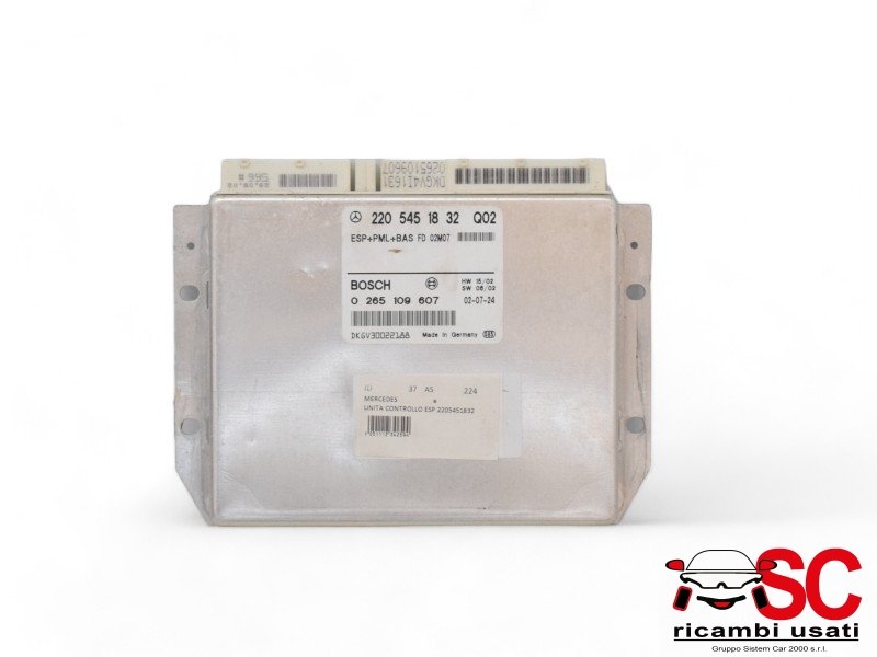 Centralina Esp Mercedes Classe E W211 2205451832 0265109607 - 00037