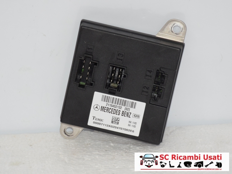 Centralina Sam Mercedes Classe E 3.2 Cdi W211 2115452132 - 08422 Centralina Sam Mercedes Classe E 3.2 Cdi W211 2115452132 - 08422