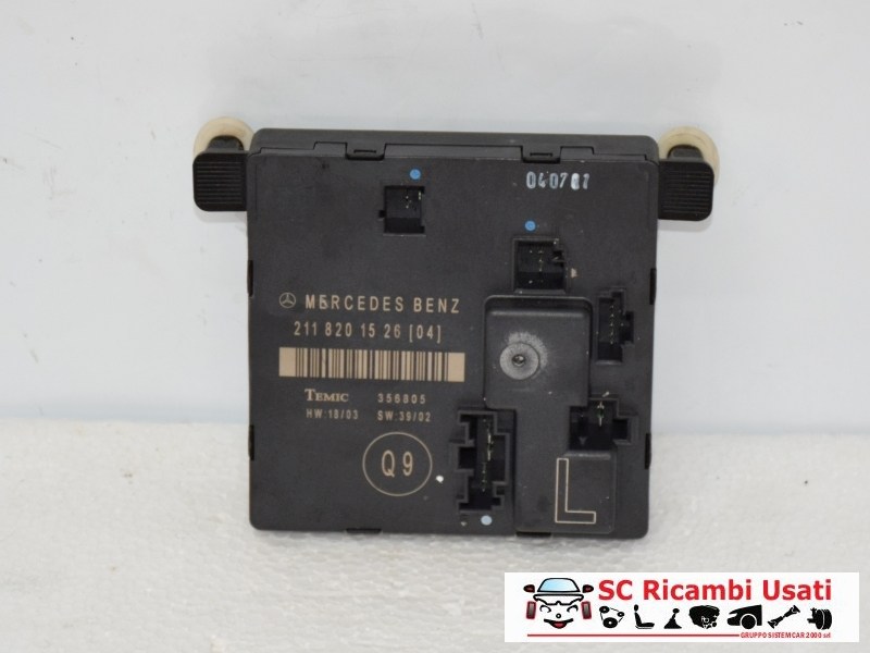 Centralina Porta Posteriore Sx Mercedes Classe E A2118201526 - 08446 Centralina Porta Posteriore Sx Mercedes Classe E A2118201526 - 08446