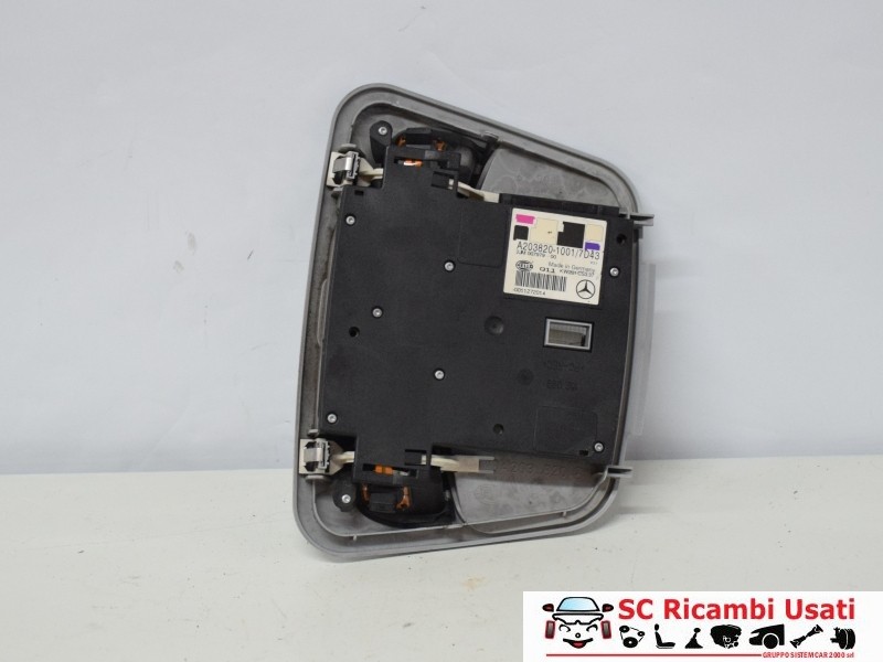 Plafoniera Mercedes Classe C W203 A2038201001 A2038219751 - 09693 Plafoniera Mercedes Classe C W203 A2038201001 A2038219751 - 09693