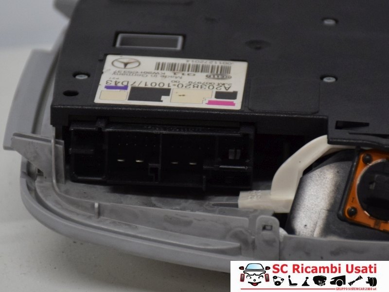 Plafoniera Mercedes Classe C W203 A2038201001 A2038219751 - 09693 Plafoniera Mercedes Classe C W203 A2038201001 A2038219751 - 09693