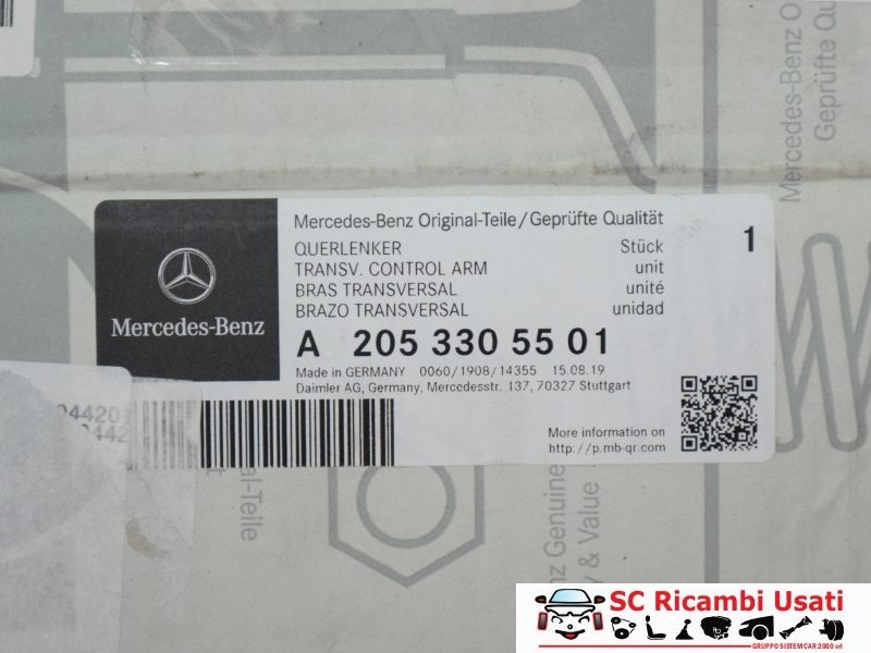 Braccio Oscillante Mercedes Glc (nuovo) A2053305501 - 09926