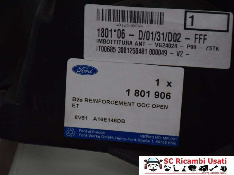 TRAVERSA BATTICOFANO FORD Fiesta 6° Serie 8V51A16E146DB (08>17)