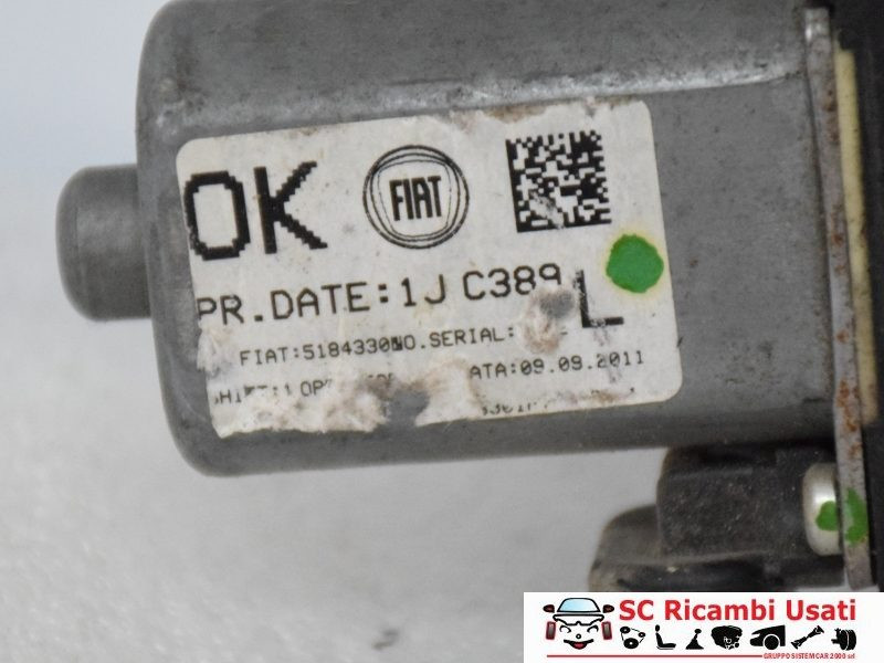 MECCANISMO ALZAVETRO ANT. SX FIAT Panda 3° Serie 51843301 (12>)