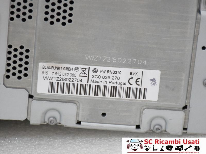 AUTORADIO VOLKSWAGEN Golf 6 Berlina 3C0035270 (08>12)