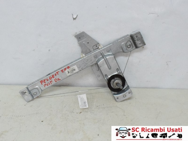 MECCANISMO ALZAVETRO POST. DX PEUGEOT 207 2° Serie 9650768080 (09>)