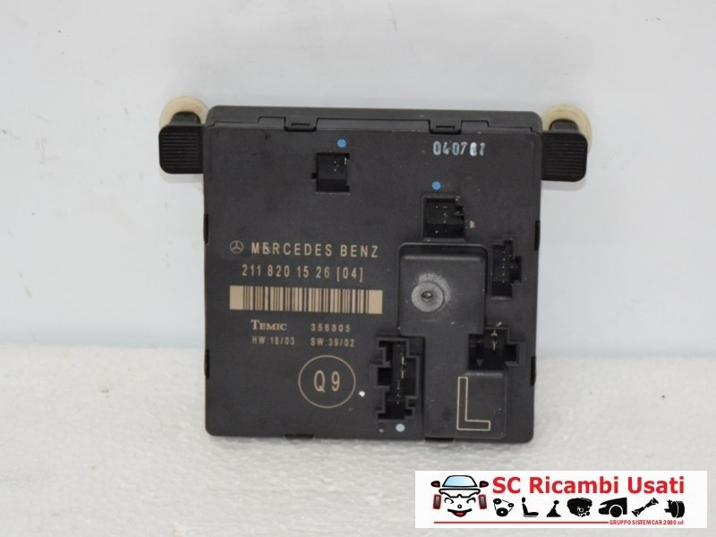 CENTRALINA PORTA POSTERIORE SX MERCEDES Classe E Berlina W211 2° Serie A2118201526 (07>)