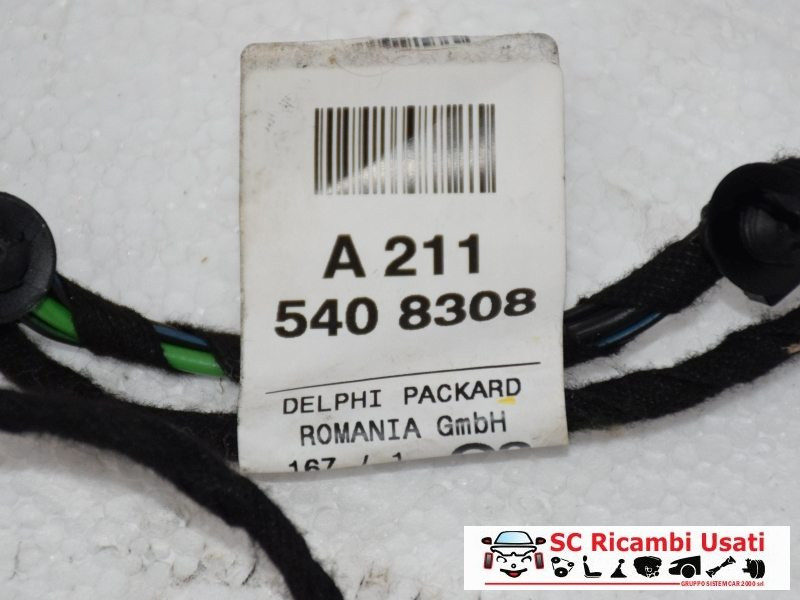 IMPIANTO ELETTRICO (CABLAGGIO) PORTA POSTERIORE SX MERCEDES Classe E Berlina W211 2° Serie A2115408408 (07>)