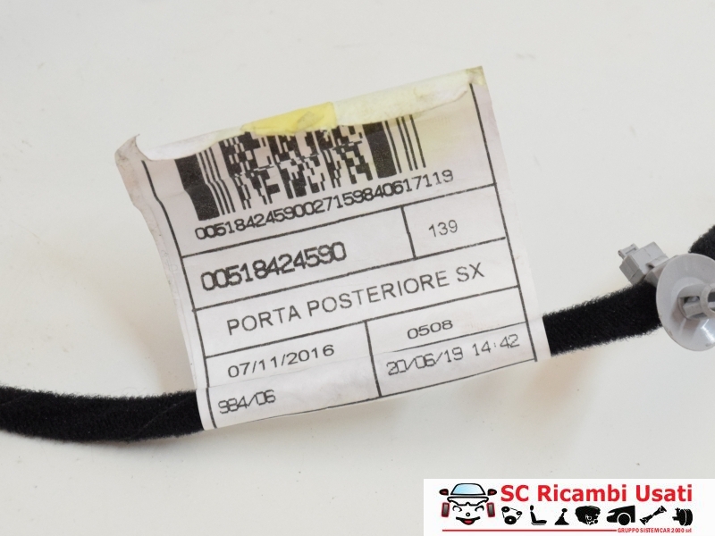 Cablaggio Porta Posteriore Sinistra Fiat New Panda 51842459 - 11258