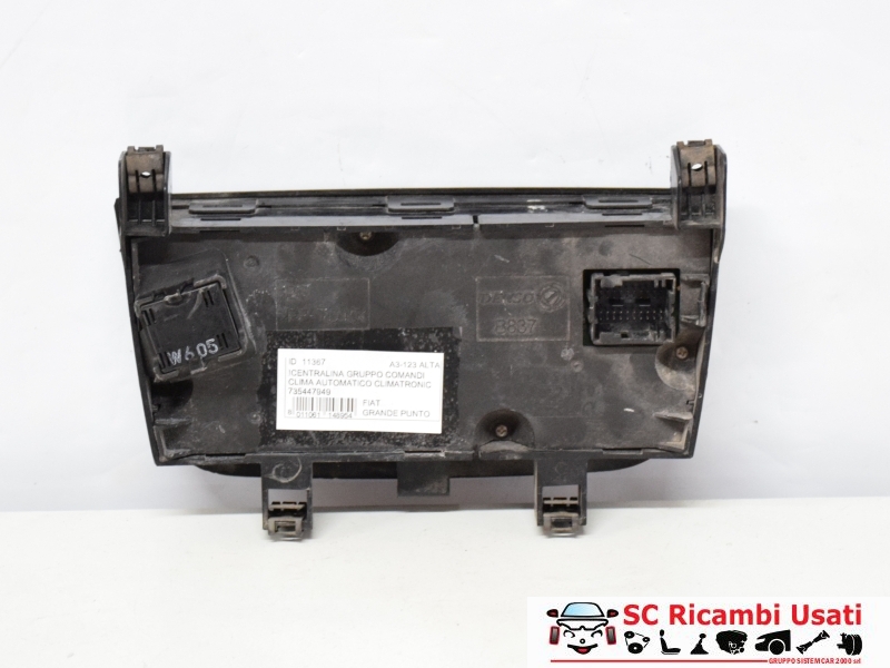 Centralina Gruppo Comandi Clima Fiat Grande Punto 735447949 - 11367 Centralina Gruppo Comandi Clima Fiat Grande Punto 735447949 - 11367