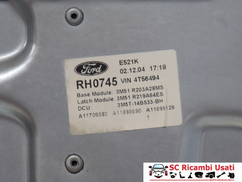 Alzavetro Anteriore Destro Ford C Max 3M51R203A28MS - 11375