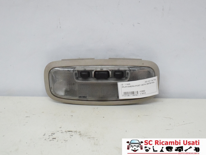 Plafoniera Posteriore Ford C Max 3S7A13K767AA - 11448