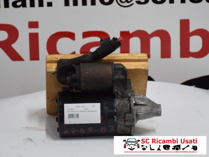 Motorino Avviamento Hyundai Atos 1.1 Benzina 3610002555 - 01550 Motorino Avviamento Hyundai Atos 1.1 Benzina 3610002555 - 01550