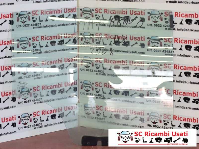 Vetro Scendente Posteriore Destro Fiat Bravo - 01913 Vetro Scendente Posteriore Destro Fiat Bravo - 01913