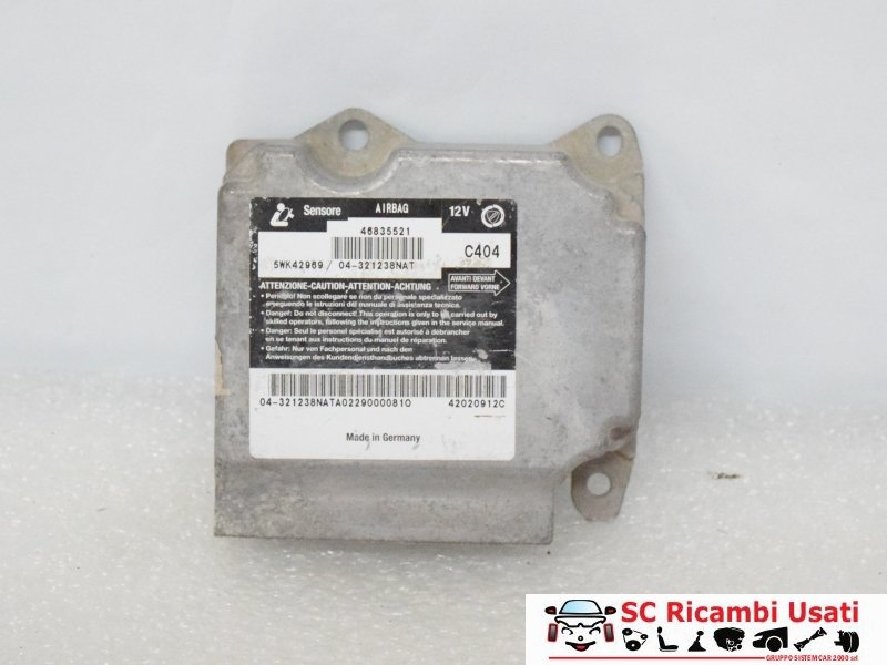 Centralina Airbag Fiat Stilo 46835521 - 00337 Centralina Airbag Fiat Stilo 46835521 - 00337