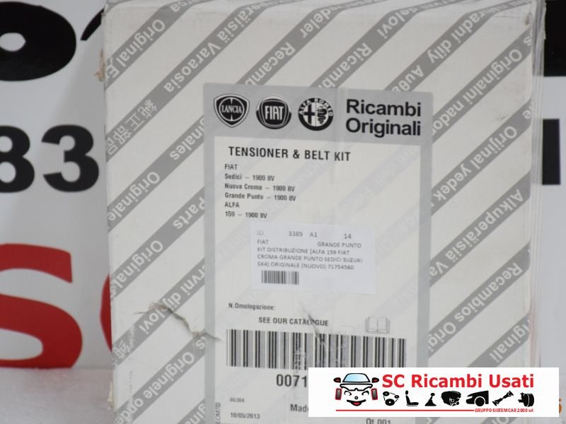 Kit Distribuzione Fiat 1.9 Jtd 71754560 - 03388 Kit Distribuzione Fiat 1.9 Jtd 71754560 - 03388