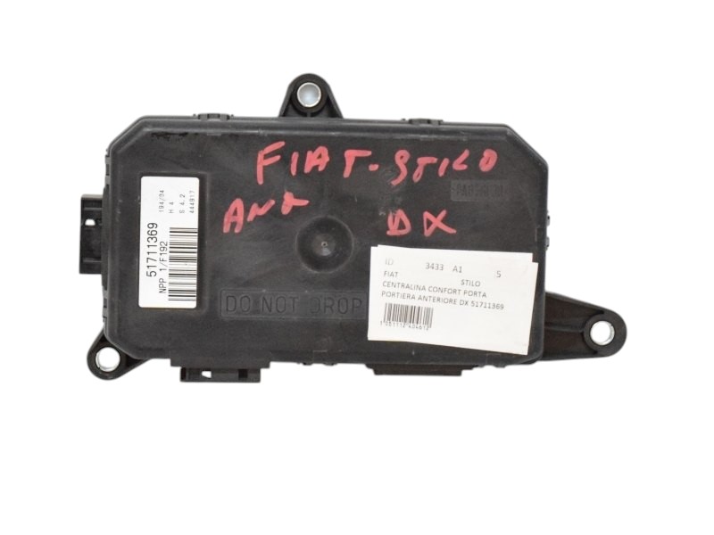Centralina Porta Anteriore Destra Dx Fiat Stilo 51711369 - 03433 Centralina Porta Anteriore Destra Dx Fiat Stilo 51711369 - 03433