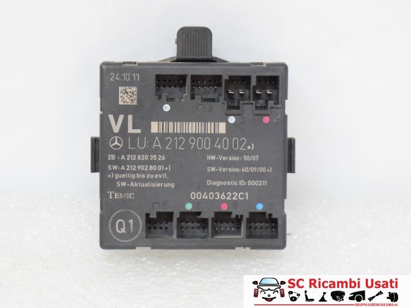 Centralina Porta Anteriore Sx Mercedes Classe C A2129004002 - 03440