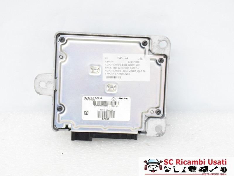 Centralina Amplificatore Bose Abarth 124 Spider 6000615633 N24366A20A - 03545 Centralina Amplificatore Bose Abarth 124 Spider 6000615633 N24366A20A - 03545