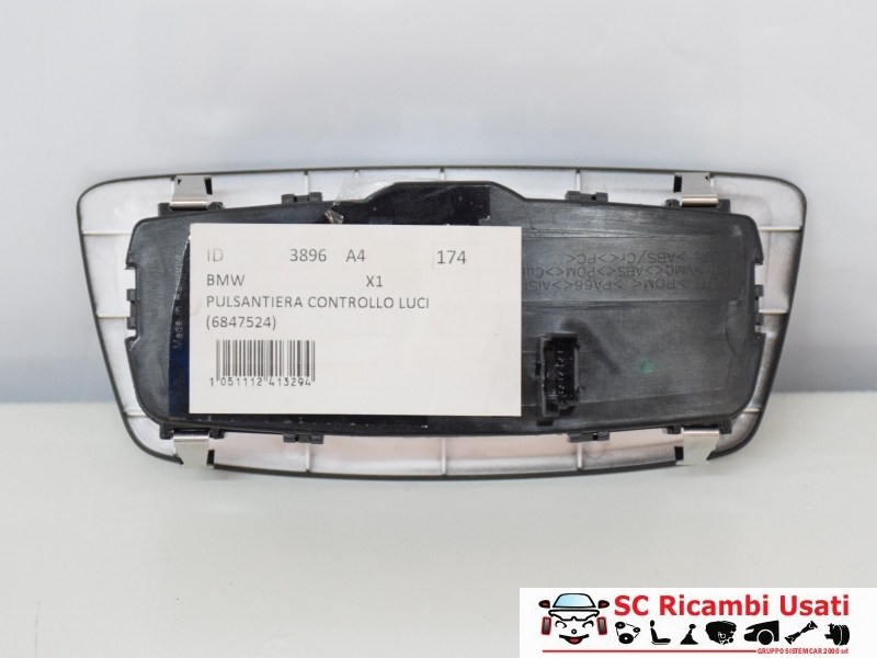 Pulsantiera Controllo Comando Luci Bmw X1 2015 6847524 - 03896 Pulsantiera Controllo Comando Luci Bmw X1 2015 6847524 - 03896