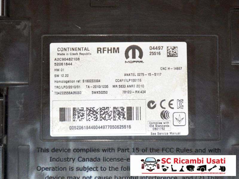 Centralina Antenna Jeep Renegade 52061844 52088415 52054084 - 04310