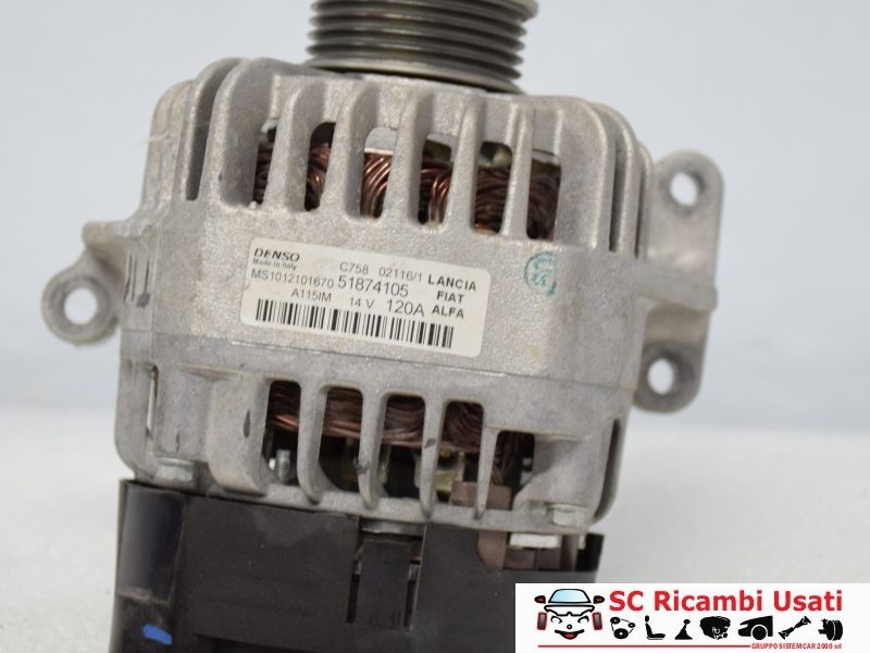 Alternatore Fiat Tipo 1.4 T Jet 51874105 51929095 - 04486 Alternatore Fiat Tipo 1.4 T Jet 51874105 51929095 - 04486