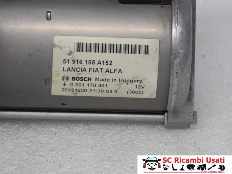 Motorino Avviamento Fiat Tipo 1.4 T Jet 51916168 52100116 - 04517 Motorino Avviamento Fiat Tipo 1.4 T Jet 51916168 52100116 - 04517