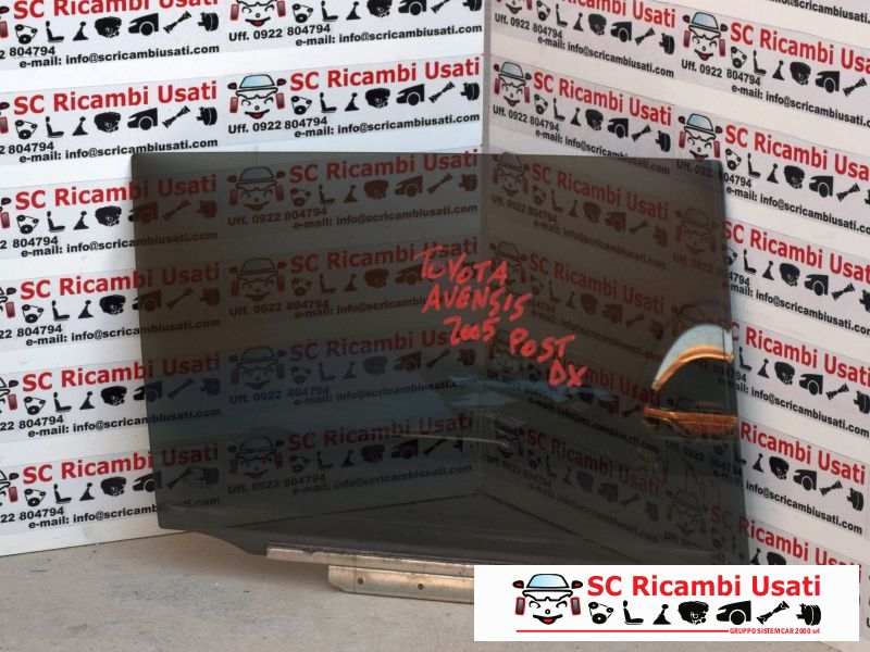 Vetro Posteriore Destro Toyota Avensis Sw  - 04744