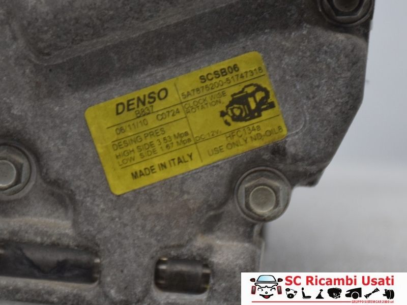 Compressore Clima Fiat Panda 51747318 71785268 - 00520 Compressore Clima Fiat Panda 51747318 71785268 - 00520