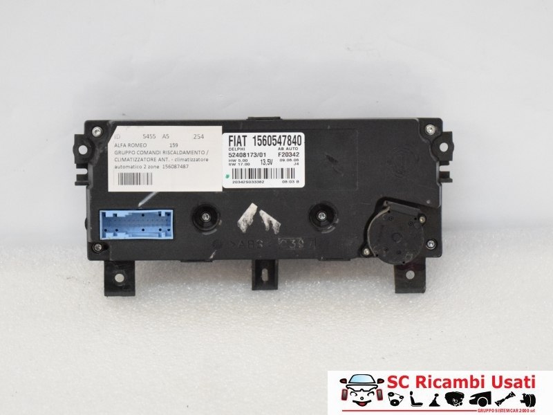 Gruppo Comandi Clima Bizona Alfa Romeo 159 156054784 - 05455 Gruppo Comandi Clima Bizona Alfa Romeo 159 156054784 - 05455