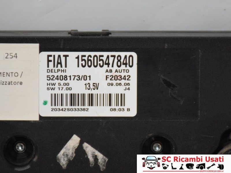 Gruppo Comandi Clima Bizona Alfa Romeo 159 156054784 - 05455 Gruppo Comandi Clima Bizona Alfa Romeo 159 156054784 - 05455