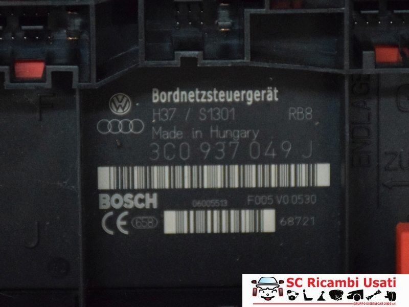 Body Computer Volkswagen Passat 3C0937049J - 05463 Body Computer Volkswagen Passat 3C0937049J - 05463