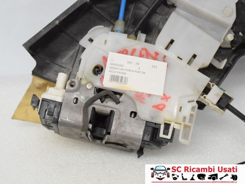 Serratura Posteriore Sinistra Mercedes Classe E A2127330308 - 00665 Serratura Posteriore Sinistra Mercedes Classe E A2127330308 - 00665