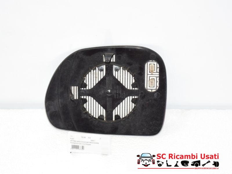 Vetro Specchio Retrovisore Destro Fiat 500l 71775167 - 07636 Vetro Specchio Retrovisore Destro Fiat 500l 71775167 - 07636