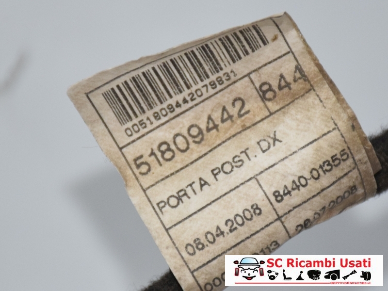 Cablaggio Porta Posteriore Destra Lancia Delta 51809442 - 07691