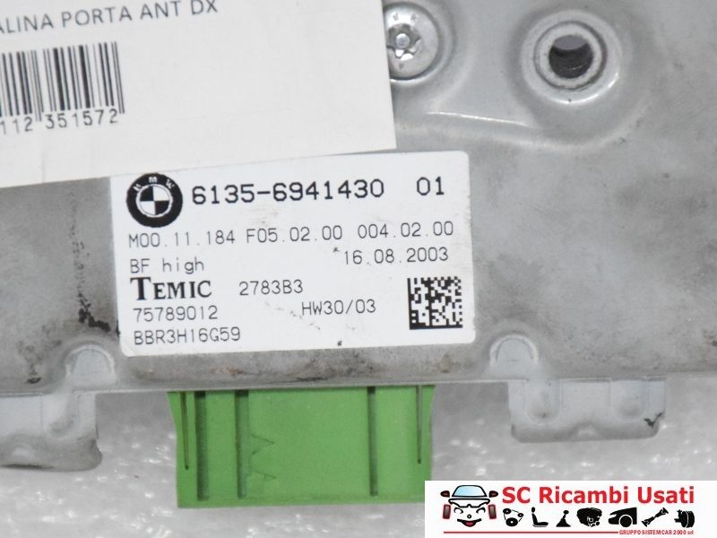 Centralina Porta Anteriore Dx Bmw Serie 5 E60 61356941430 - 00775