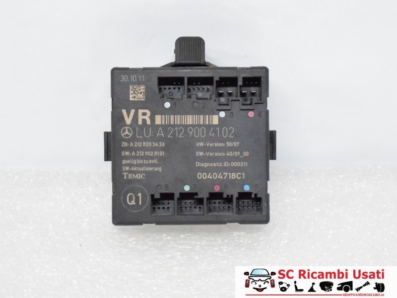 Centralina Porta Anteriore Dx Mercedes Classe C A2129004102 - 00780