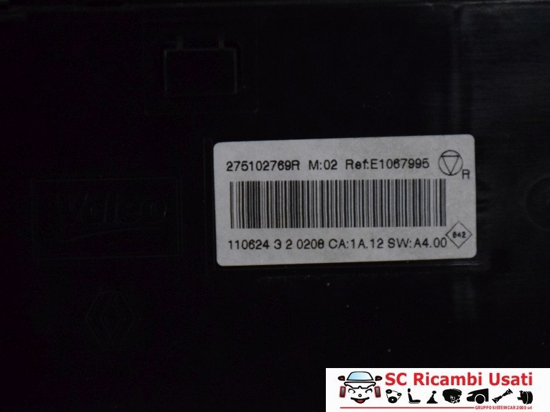Centralina Comandi Clima Renault Scenic 3 275102769R - 08955 Centralina Comandi Clima Renault Scenic 3 275102769R - 08955