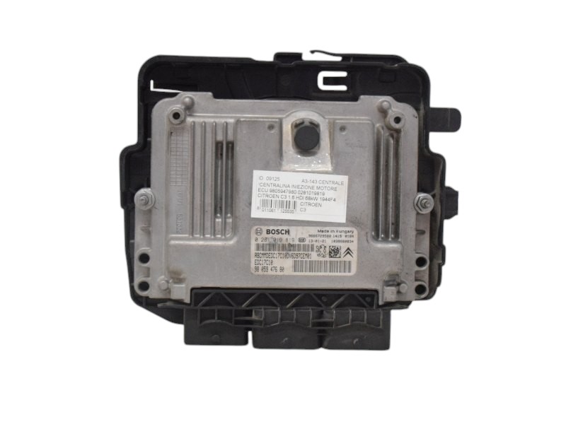 Centralina Motore Citroen C3 1.6 Hdi 9805947980 - 09125 Centralina Motore Citroen C3 1.6 Hdi 9805947980 - 09125