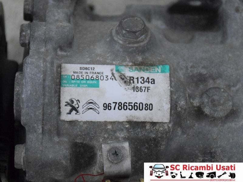 Compressore Clima Peugeot 208 1.4 Hdi 9678656080 - 09186