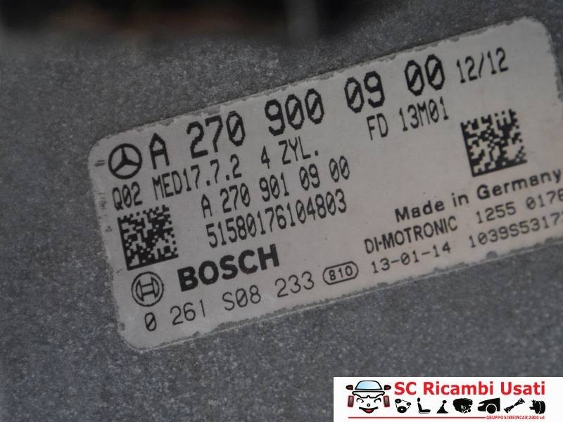 Centralina Motore Mercedes Classe A W176 1.6 Bz A2709000900 - 09325 Centralina Motore Mercedes Classe A W176 1.6 Bz A2709000900 - 09325