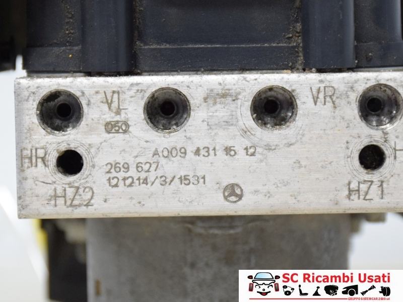 Centralina Abs Mercedes Classe A W176 A0094311512 - 09326 Centralina Abs Mercedes Classe A W176 A0094311512 - 09326