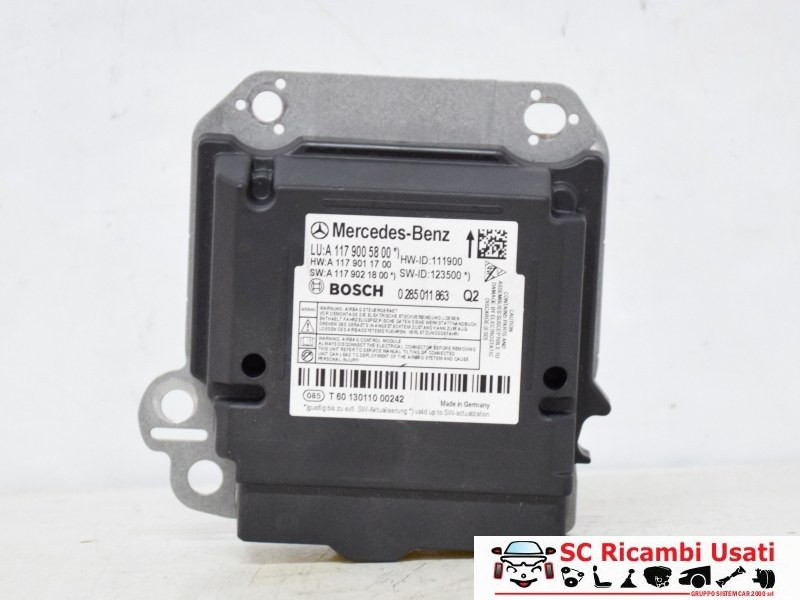 CENTRALINA AIRBAG MERCEDES Classe A Serie (W176) A1179005800 (12>18)