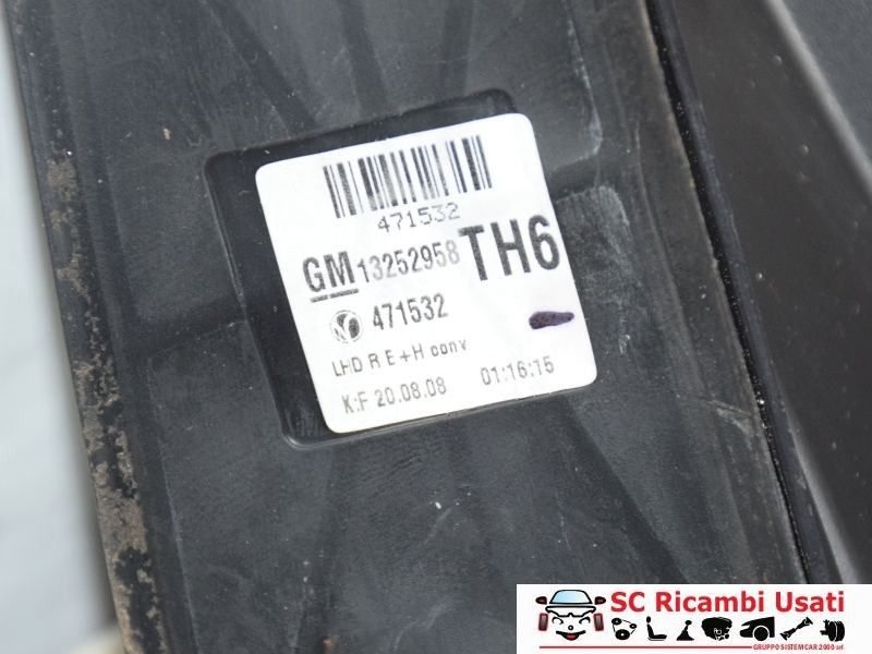 SPECCHIETTO RETROVISORE DESTRO OPEL Zafira B 2° Serie 13253340 (08>)