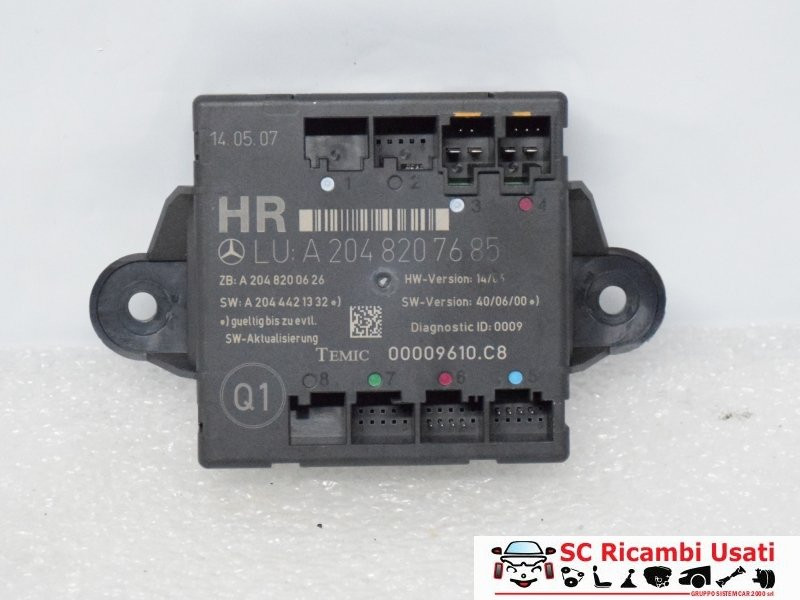 CENTRALINA PORTA POSTERIORE DX MERCEDES Classe C Berlina W204 A2048207685 (07>)