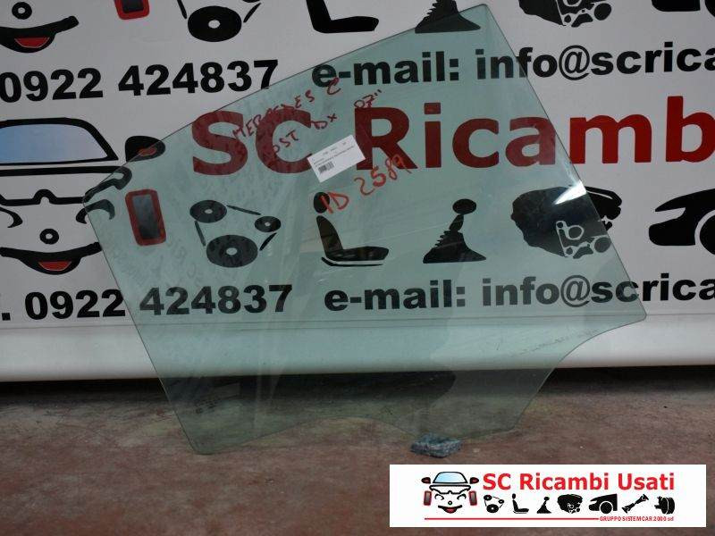 VETRO SCENDENTE POSTERIORE DESTRO MERCEDES Classe C Berlina W203 2° Serie (04>07)