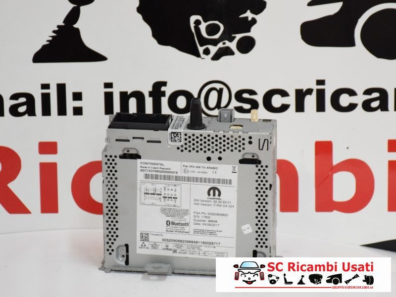 AUTORADIO FIAT Tipo Serie (357) Berlina 52090682 (16>20)
